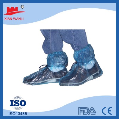 Blue Disposable Shoe Cover with Elastic in CE,ISO13485,FDA Standard